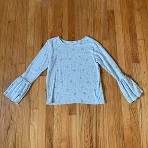 H&M Girls Grey Star Shirt